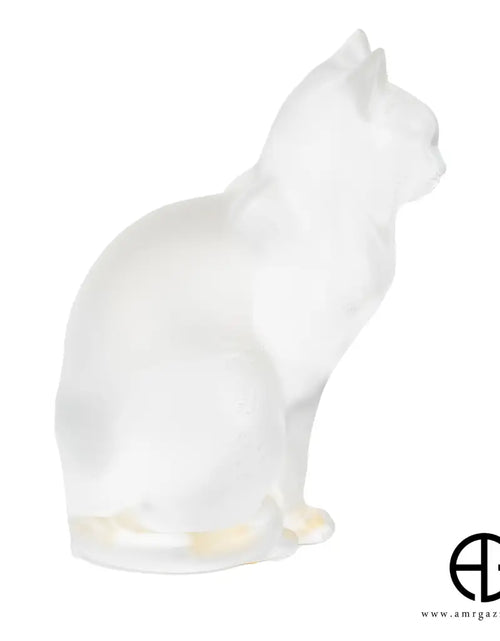 Load image into Gallery viewer, Crystal Lalique France Seated Cat
