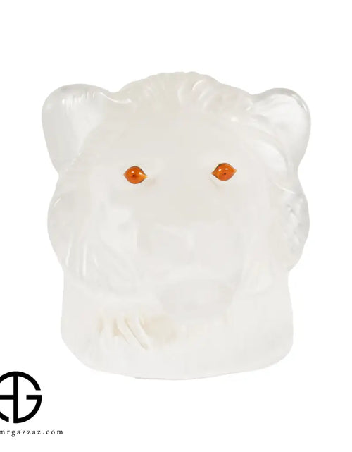 Load image into Gallery viewer, Saint Louis France Crystal Frosted Figural Lion
