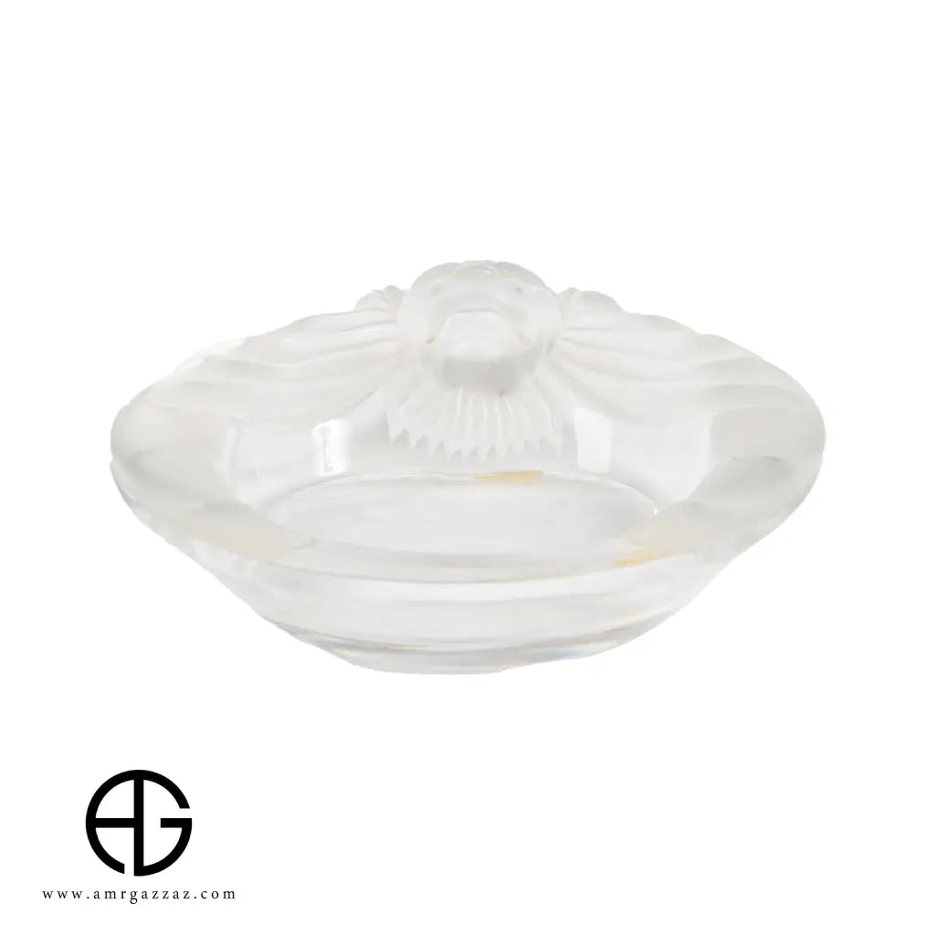 LALIQUE 'Teté de Lion Ashtray