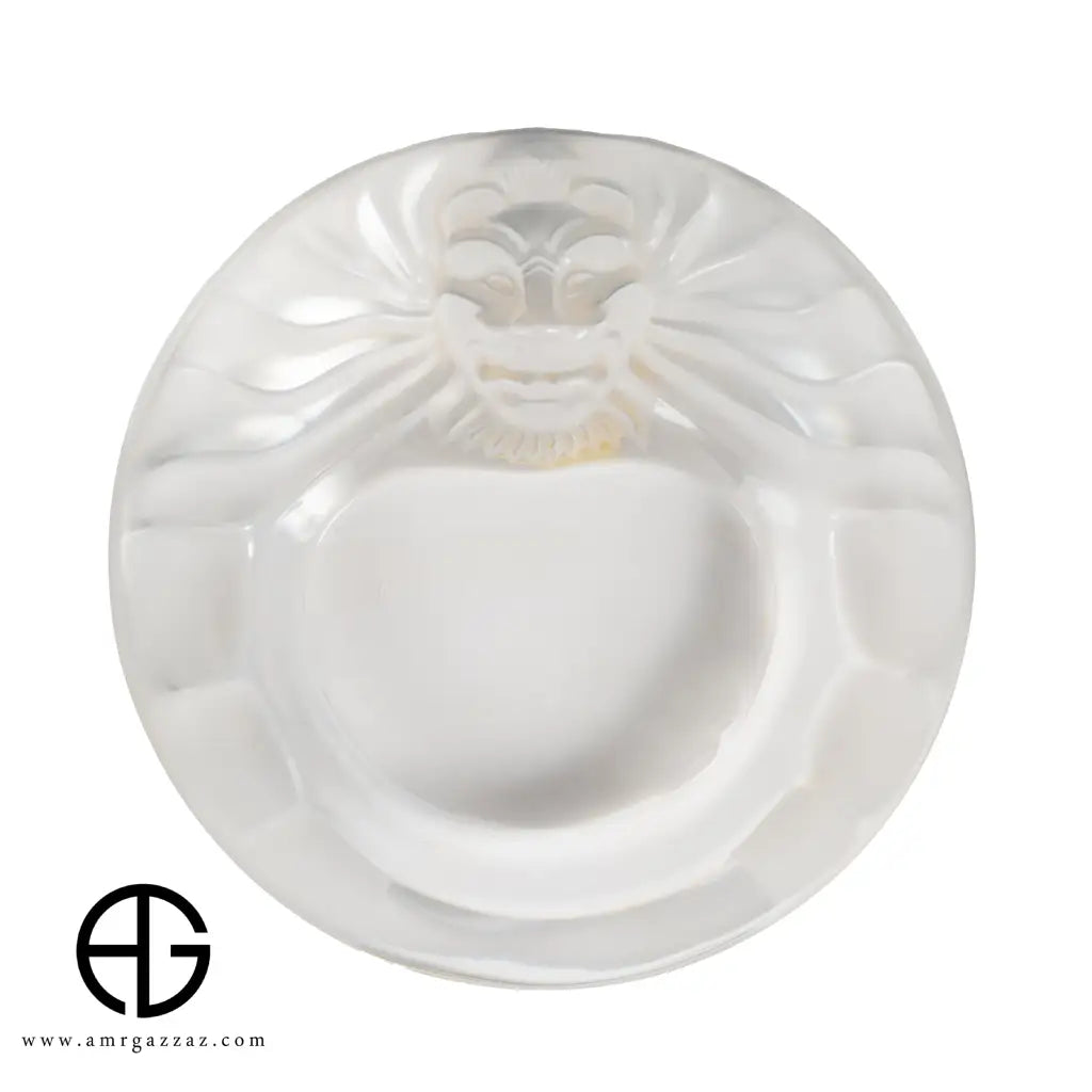 LALIQUE 'Teté de Lion Ashtray