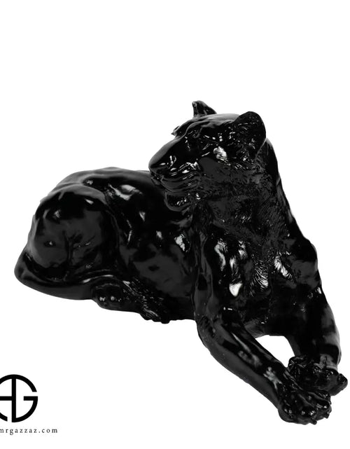 Load image into Gallery viewer, A PATE-DE-VERRE GLASS LYING LEOPARD
