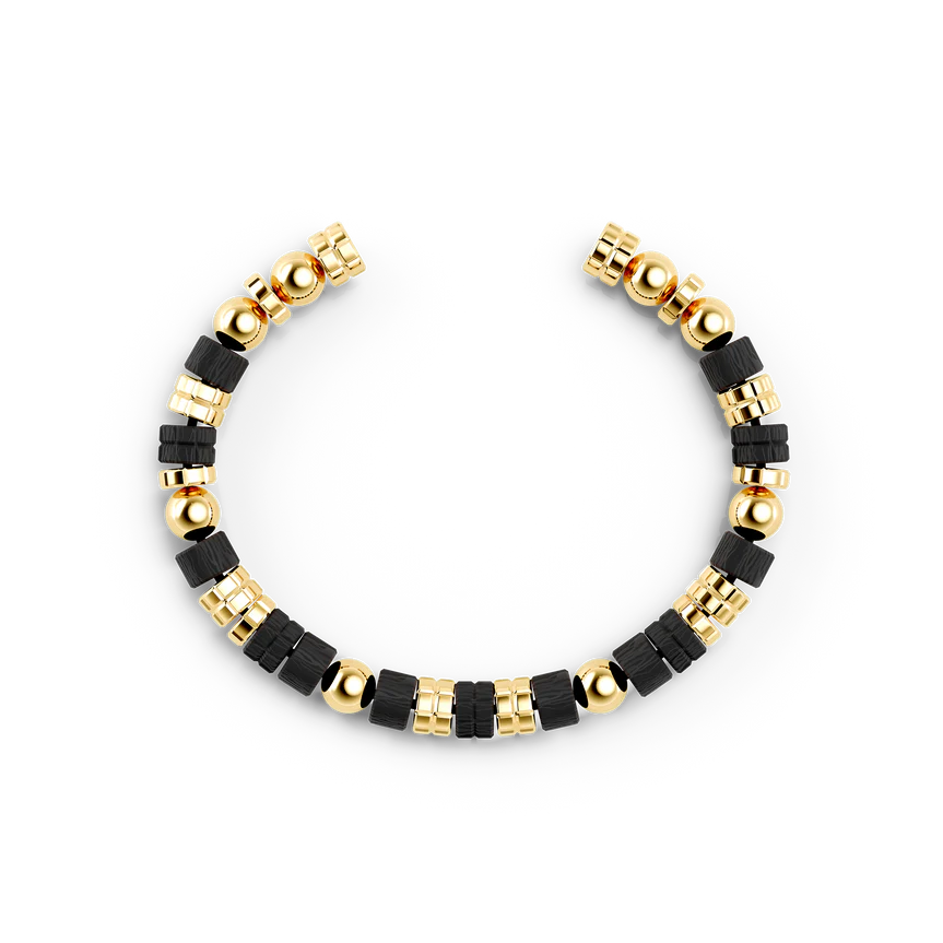 Bangle - Gold Carbon