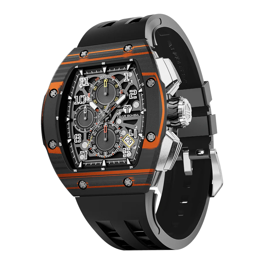Atomic-TB8214 Standard Edition Interchangeable Carbon Fiber CF Orange