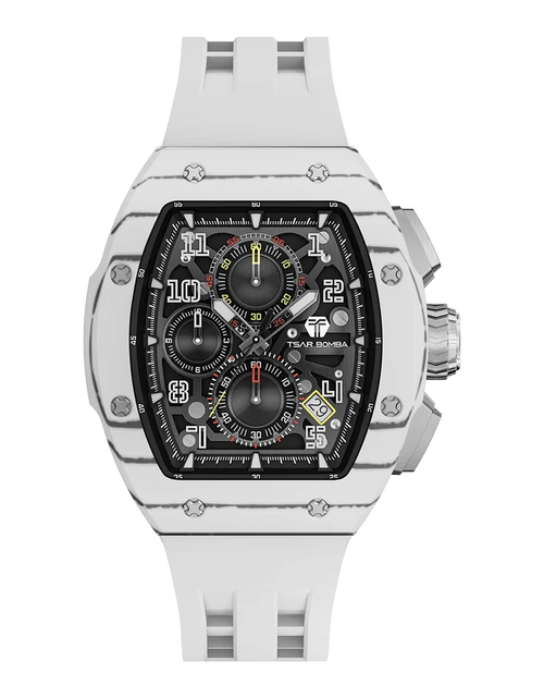 تحميل الصورة إلى عارض المعرض، ساعة Light Matter-Sapphire Crystal Edition TB8223 باللون الأبيض
