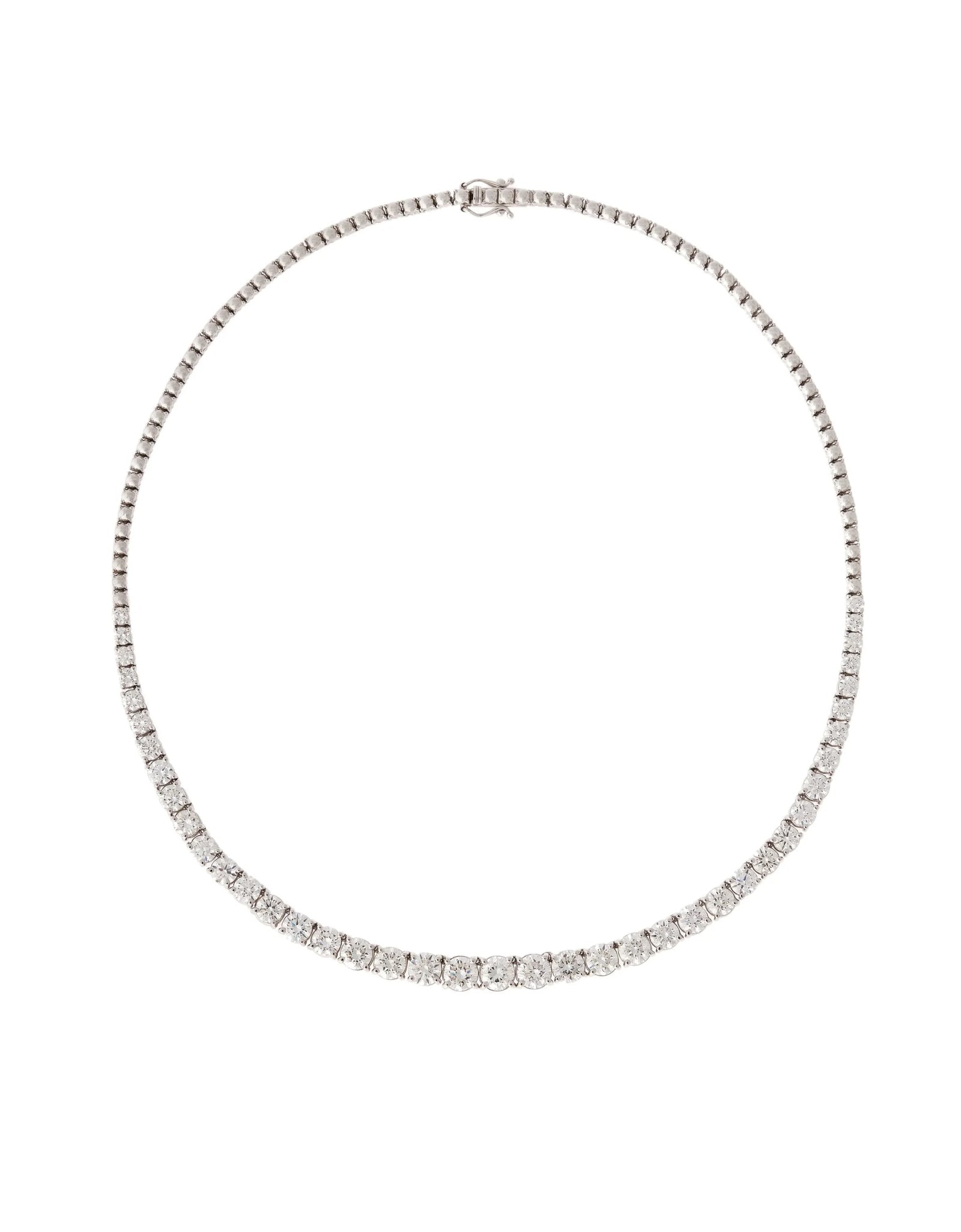 Sculpted Tennis Necklace