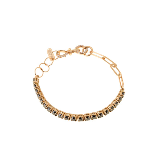 Mermaid Bracelet with Vintage Lock & White Diamonds