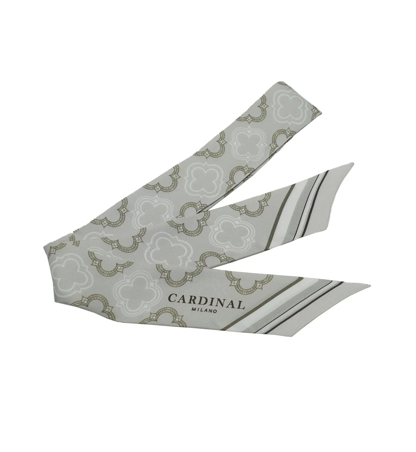 Beige Silk Twill Scarf