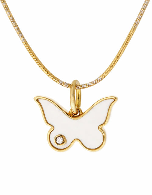 تحميل الصورة إلى عارض المعرض، Butterfly Enamel Pendant
