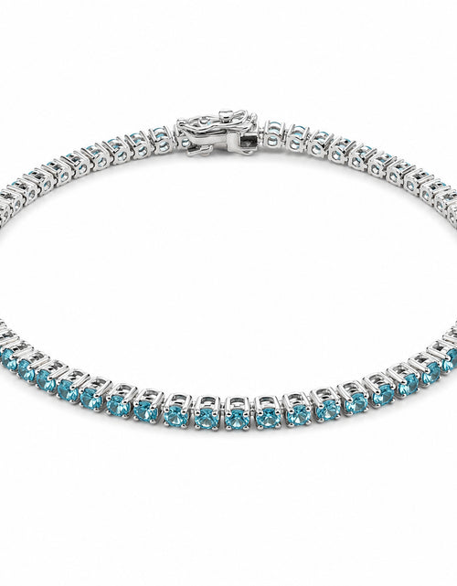 تحميل الصورة إلى عارض المعرض، Aquamarine Tennis Bracelet
