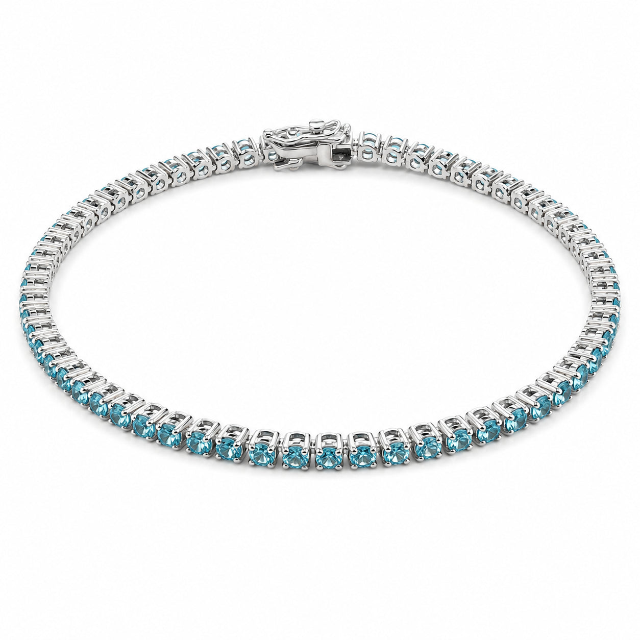 Aquamarine Tennis Bracelet
