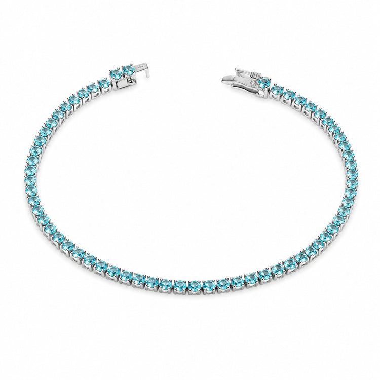 Aquamarine Tennis Bracelet