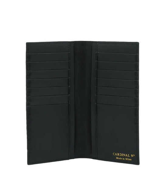 Load image into Gallery viewer, Olive Green Crocodile-Embossed Calf Leather Wallet
