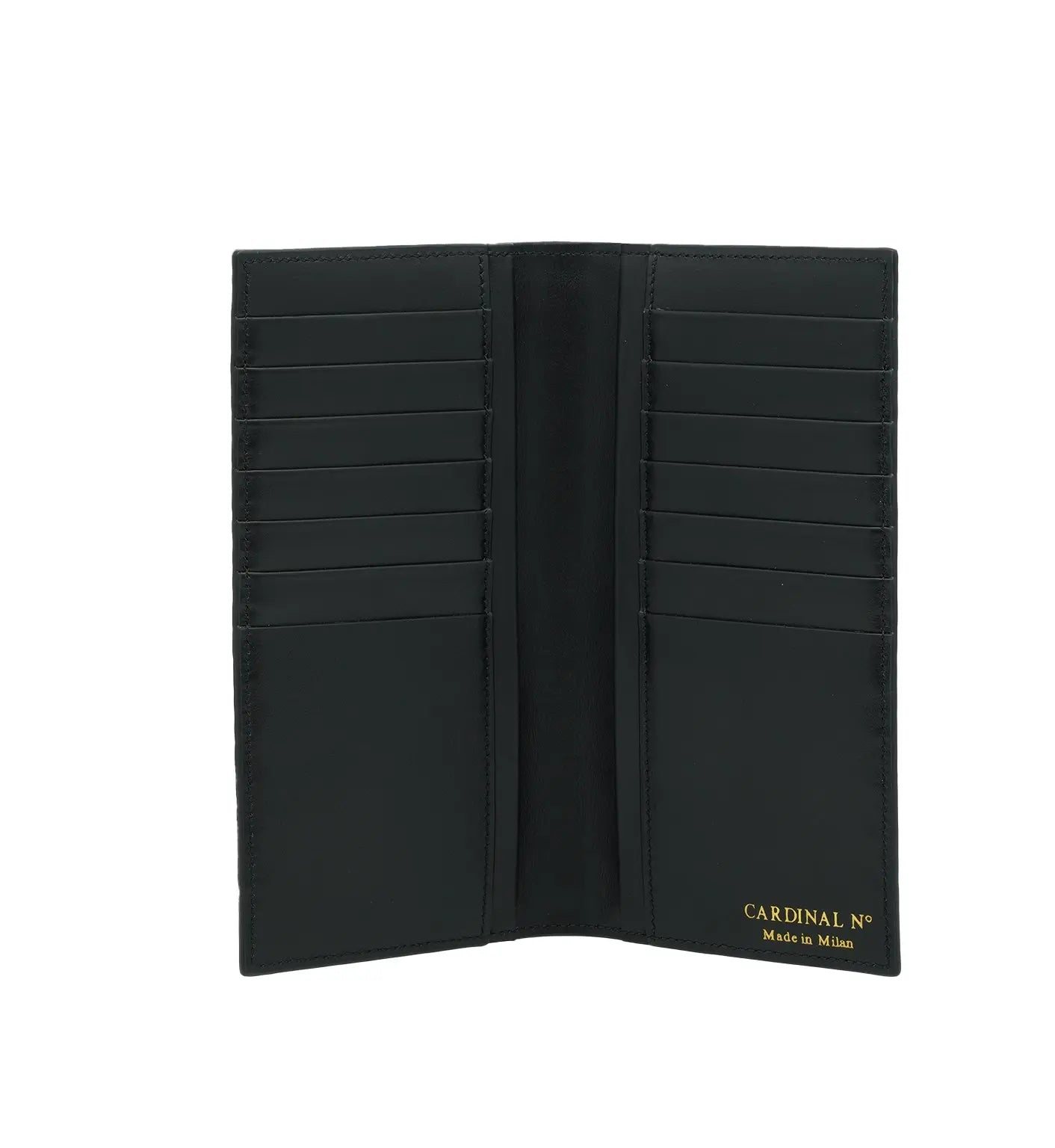 Olive Green Crocodile-Embossed Calf Leather Wallet