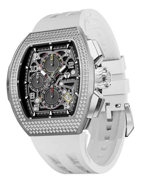تحميل الصورة إلى عارض المعرض، ساعة Light Matter-Sapphire Crystal Edition TB8223 باللون الأبيض
