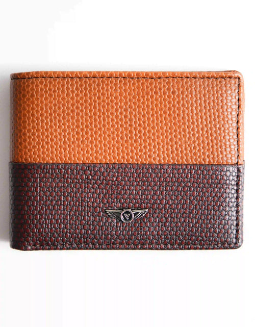 تحميل الصورة إلى عارض المعرض، Men’s Genuine Leather Wallet – Coffee Brown Cowhide – Verutti VRW-5007-1
