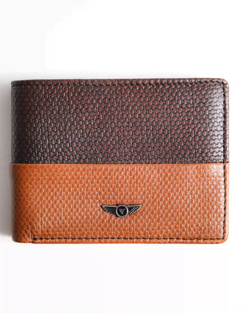 تحميل الصورة إلى عارض المعرض، Men’s Genuine Leather Wallet – Brown Cowhide – Verutti VRW-5007-2
