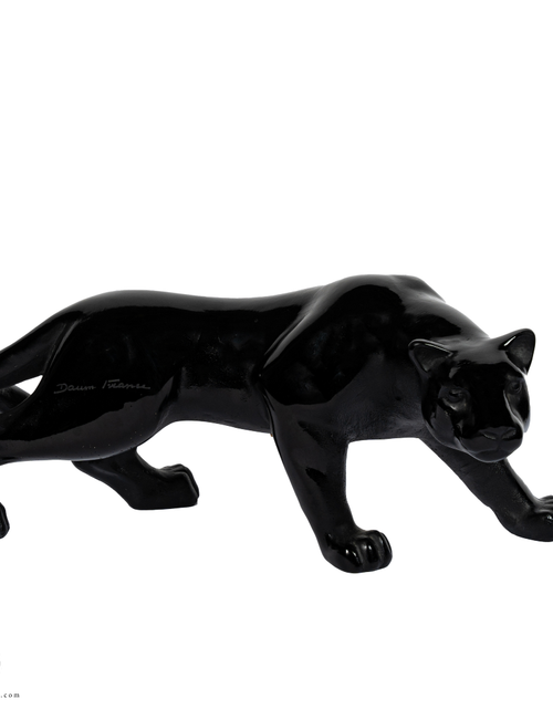 تحميل الصورة إلى عارض المعرض، A PATE-DE-VERRE GLASS LYING LEOPARD
