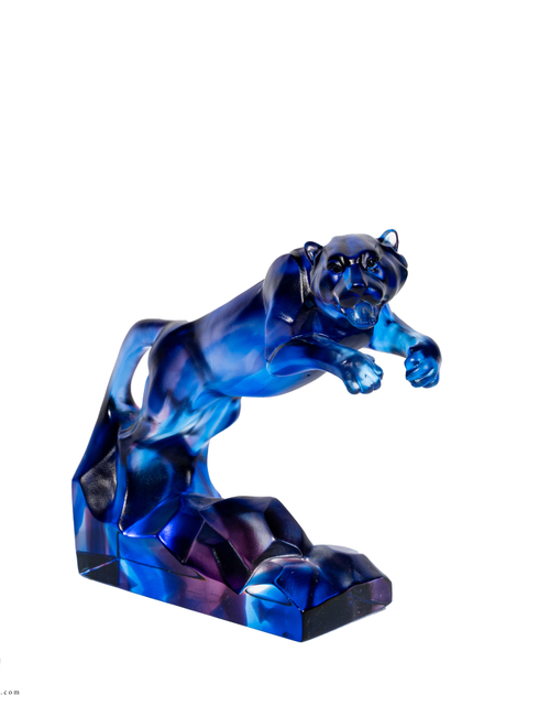 تحميل الصورة إلى عارض المعرض، A PATE-DE-VERRE  JUMPING JAGUAR
