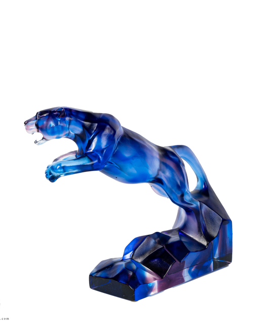 تحميل الصورة إلى عارض المعرض، A PATE-DE-VERRE  JUMPING JAGUAR
