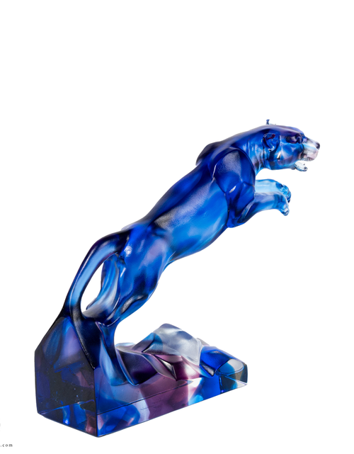 تحميل الصورة إلى عارض المعرض، A PATE-DE-VERRE  JUMPING JAGUAR
