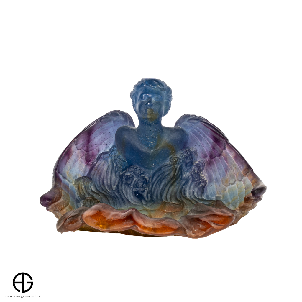 Daum Pate de Verre Angel French Art Glass