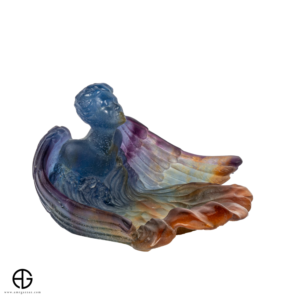 Daum Pate de Verre Angel French Art Glass