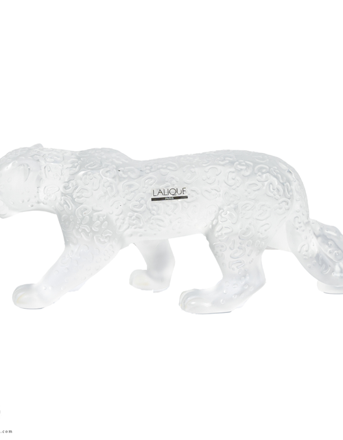 تحميل الصورة إلى عارض المعرض، A Lalique Clear and Frosted Glass Rajah Jaguar
