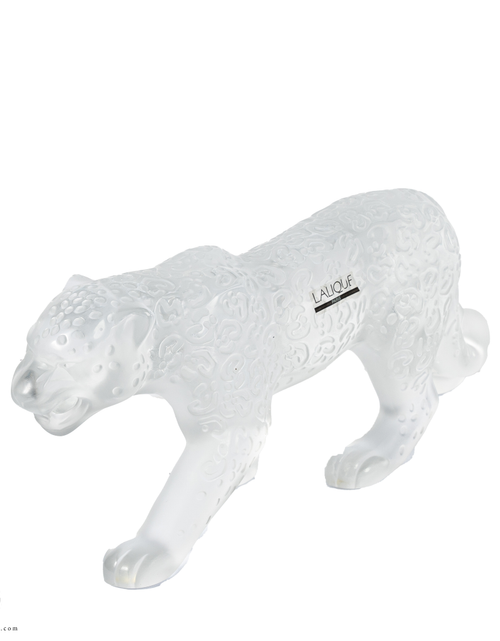 تحميل الصورة إلى عارض المعرض، A Lalique Clear and Frosted Glass Rajah Jaguar
