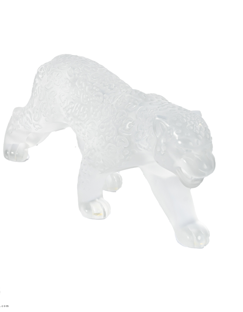 تحميل الصورة إلى عارض المعرض، A Lalique Clear and Frosted Glass Rajah Jaguar
