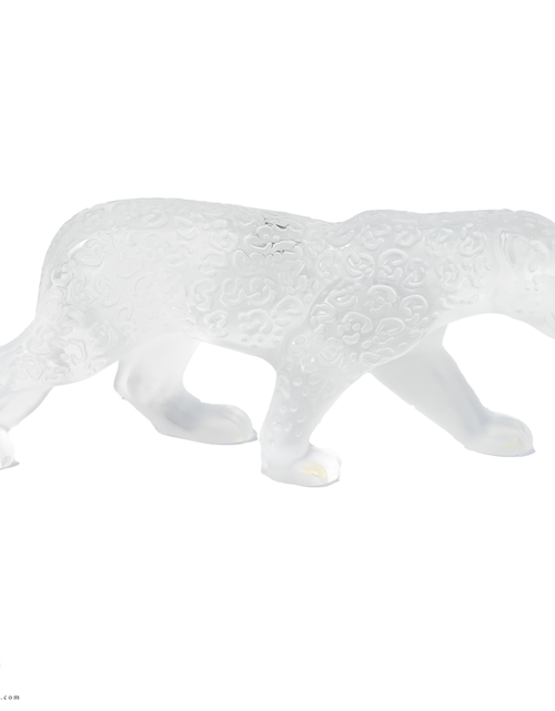 تحميل الصورة إلى عارض المعرض، A Lalique Clear and Frosted Glass Rajah Jaguar
