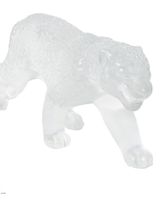 تحميل الصورة إلى عارض المعرض، A Lalique Clear and Frosted Glass Rajah Jaguar
