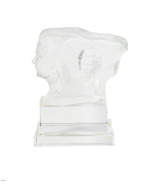 تحميل الصورة إلى عارض المعرض، A PATE-DE-VERRE DOUBLE FACE GLASS SCULPTURE
