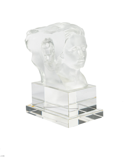 تحميل الصورة إلى عارض المعرض، A PATE-DE-VERRE DOUBLE FACE GLASS SCULPTURE
