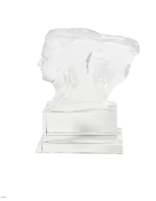 تحميل الصورة إلى عارض المعرض، A PATE-DE-VERRE DOUBLE FACE GLASS SCULPTURE
