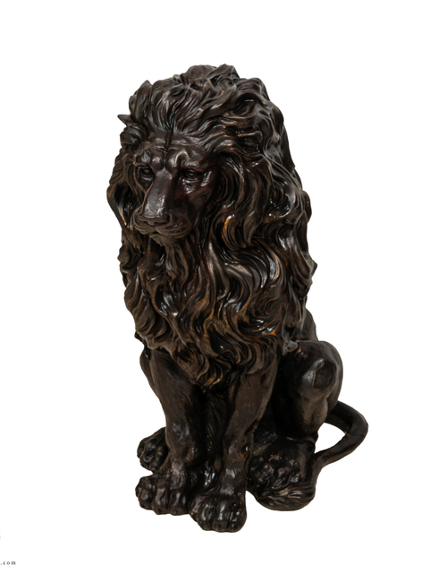 تحميل الصورة إلى عارض المعرض، Lion Sitting on The Pedestal Sculpture
