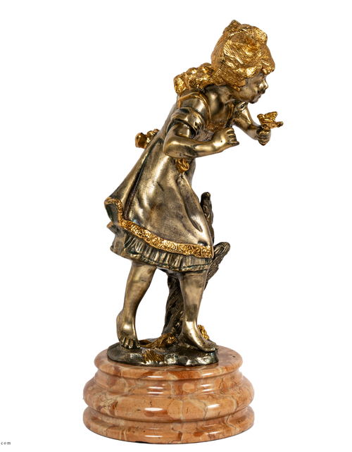 تحميل الصورة إلى عارض المعرض، Bronze status Lady Maid Italy Vintage
