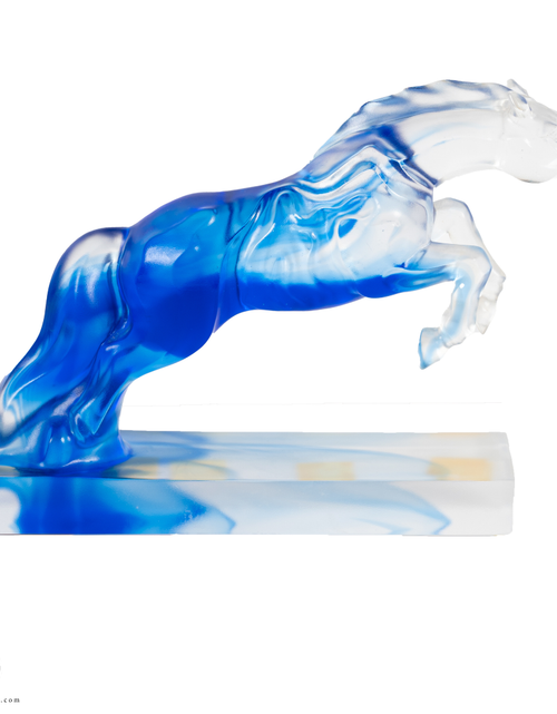 تحميل الصورة إلى عارض المعرض، A PATE-DE-VERRE JUMPING HORSE
