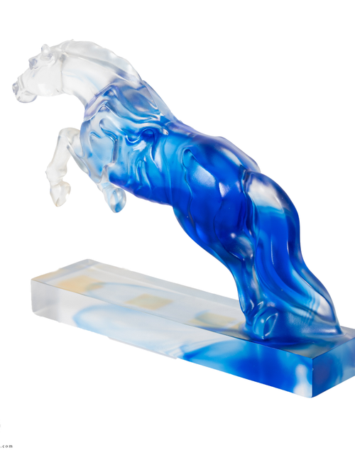 تحميل الصورة إلى عارض المعرض، A PATE-DE-VERRE JUMPING HORSE
