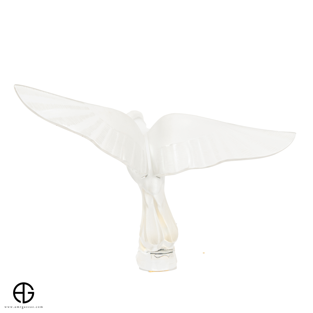 Lalique Crystal Figure, Charis, Perched Dove