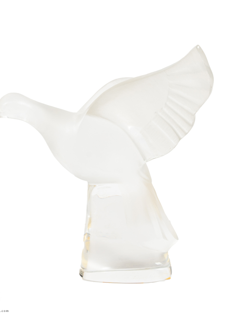 تحميل الصورة إلى عارض المعرض، Lalique Crystal Figure, Charis, Perched Dove
