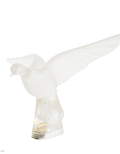 تحميل الصورة إلى عارض المعرض، Lalique Crystal Figure, Charis, Perched Dove
