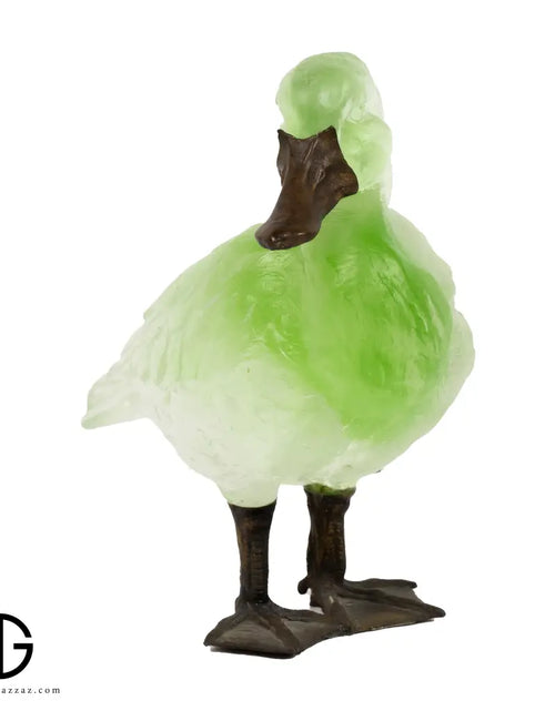 تحميل الصورة إلى عارض المعرض، A PATE-DE-VERRE DUCK ITALY GLASS SCULPTURE
