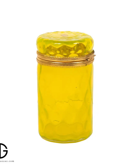 تحميل الصورة إلى عارض المعرض، ITALIAN Vintage SI. AN. Cristallerie Lidded yellow
