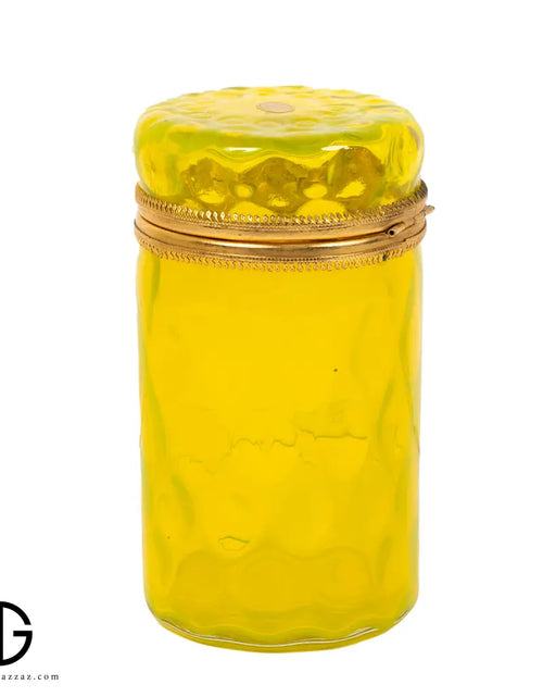 تحميل الصورة إلى عارض المعرض، ITALIAN Vintage SI. AN. Cristallerie Lidded yellow
