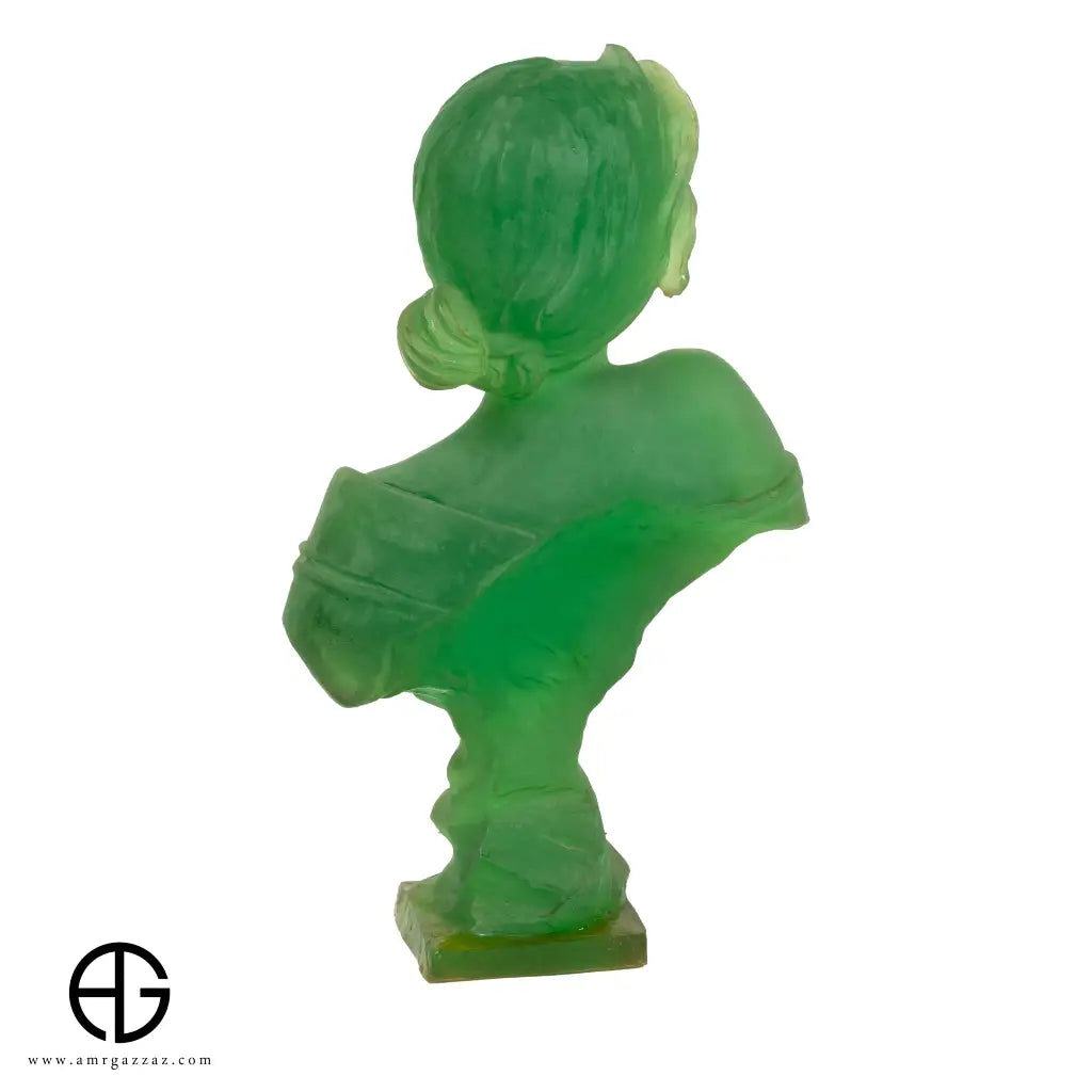 Girl Head Figurine Statue