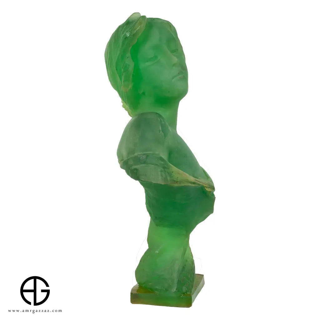 Girl Head Figurine Statue