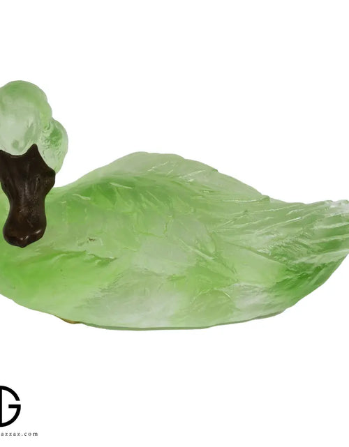 تحميل الصورة إلى عارض المعرض، A PATE-DE-VERRE DUCK GLASS SCULPTURE
