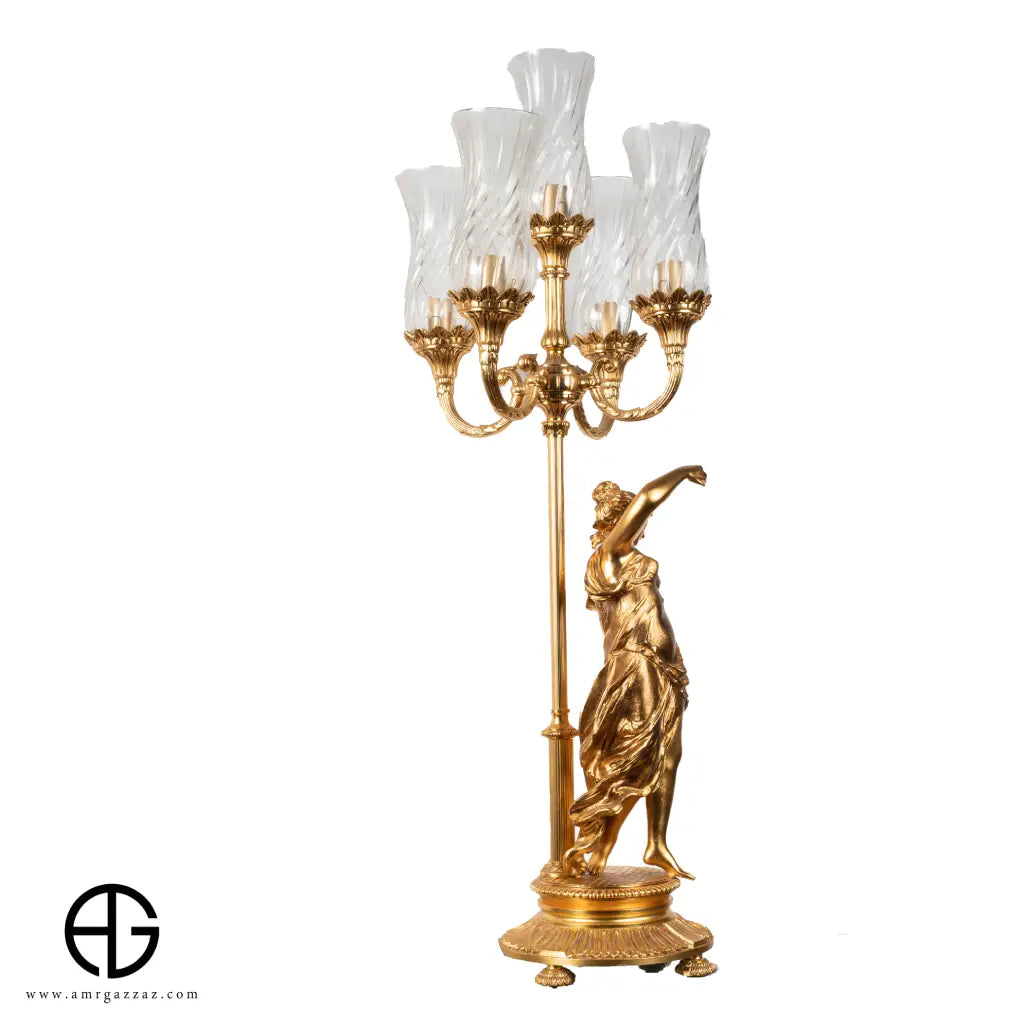 Fabi italian Luxury 5 Candlestick  lamp