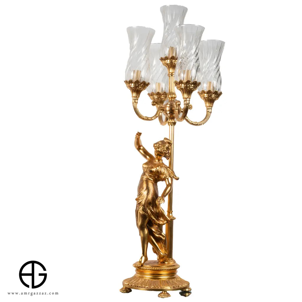 Fabi italian Luxury 5 Candlestick  lamp