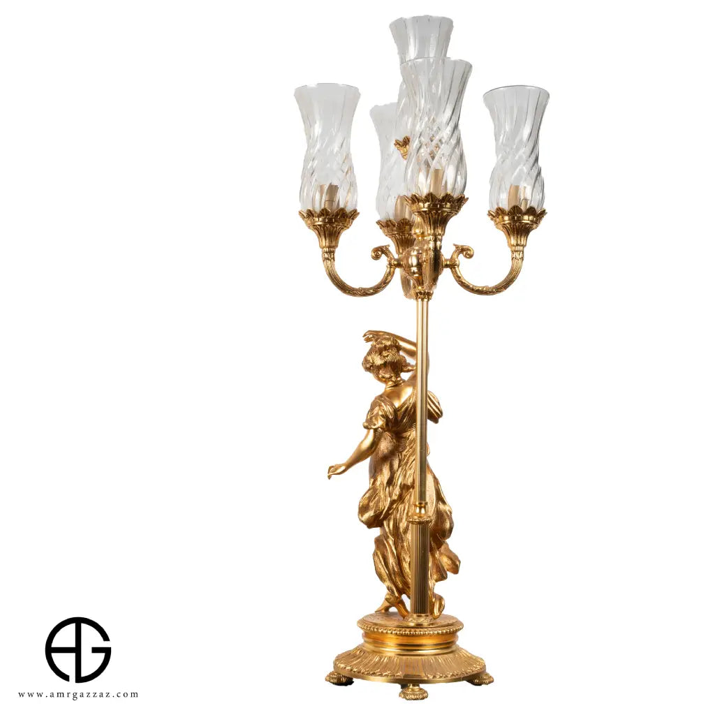 Fabi italian Luxury 5 Candlestick  lamp